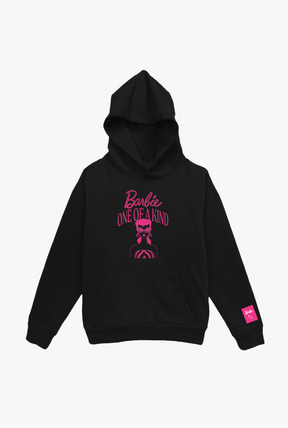 Barbie One Of A Kind Heavyweight Graphic Hoodie - Washed Black