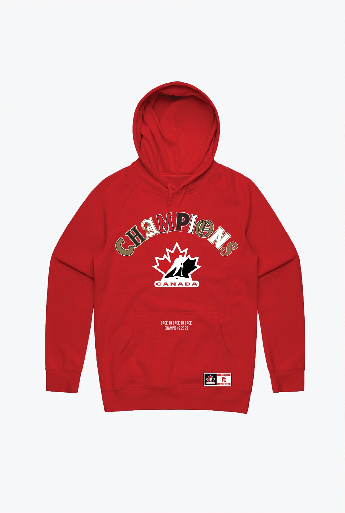 Hockey Canada Damen-Meisterschafts-Hoodie – Rot
