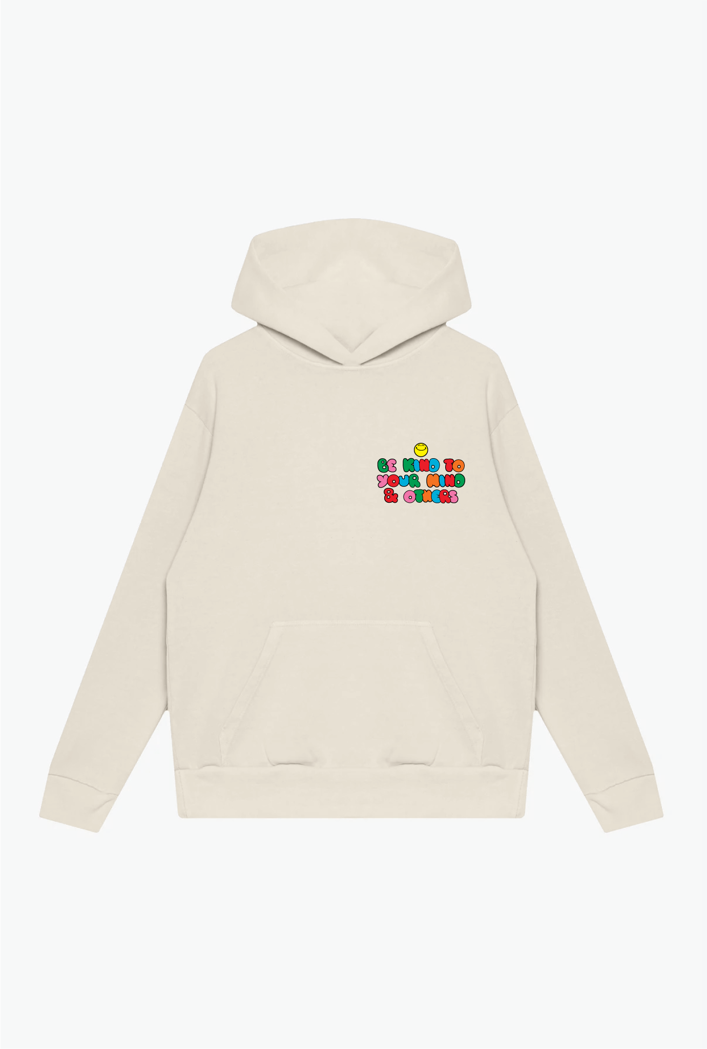 P/C x SmileyWorld "Be Kind To Your Mind & Others" Heavyweight Hoodie - Ivory