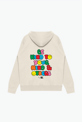 P/C x SmileyWorld "Be Kind To Your Mind & Others" Heavyweight Hoodie - Ivory