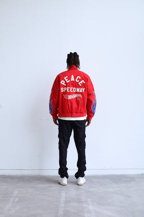 Peace Speedway Racing Jacket - Red