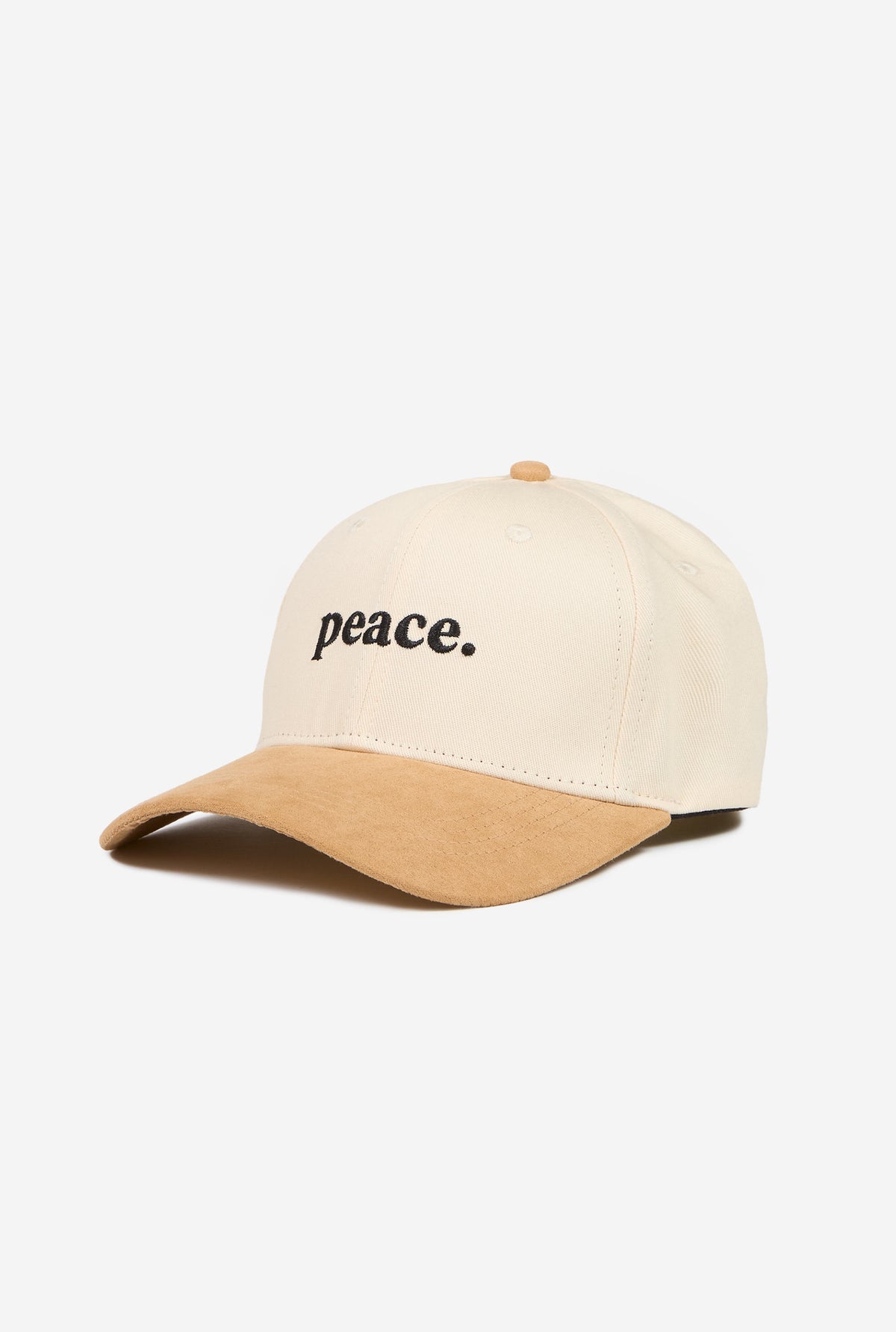 Peace Basics A-Frame Cap - Ivory / Suede