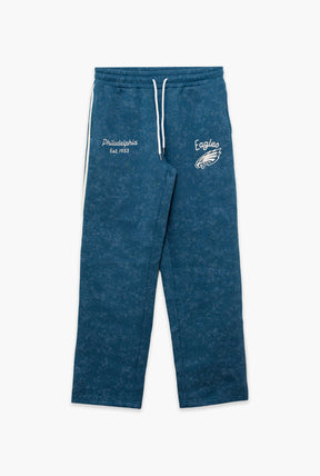 Philadelphia Eagles Sport Through Texture Garment Dye Track Pants - Midnight Green