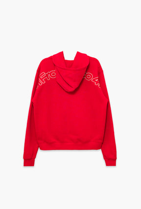 San Francisco 49ers Sport Through Texture Heavyweight Full Zip Hoodie - Maroon