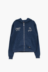 Buffalo Bills Sport Through Texture Heavyweight Full Zip Hoodie - Navy