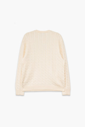 Philadelphia Eagles Fanleisure Micro Logo Knit Sweater - Ivory