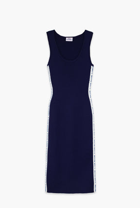Toronto Blue Jays x Hazel Mae Women's Ribbed Tank Dress - Navy