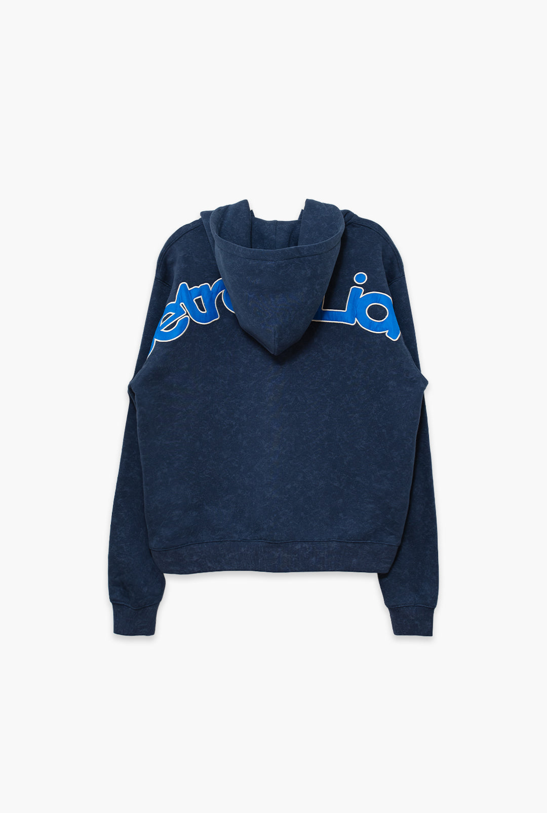Detroit Lions Sport Through Texture Heavyweight Full Zip Hoodie - Navy