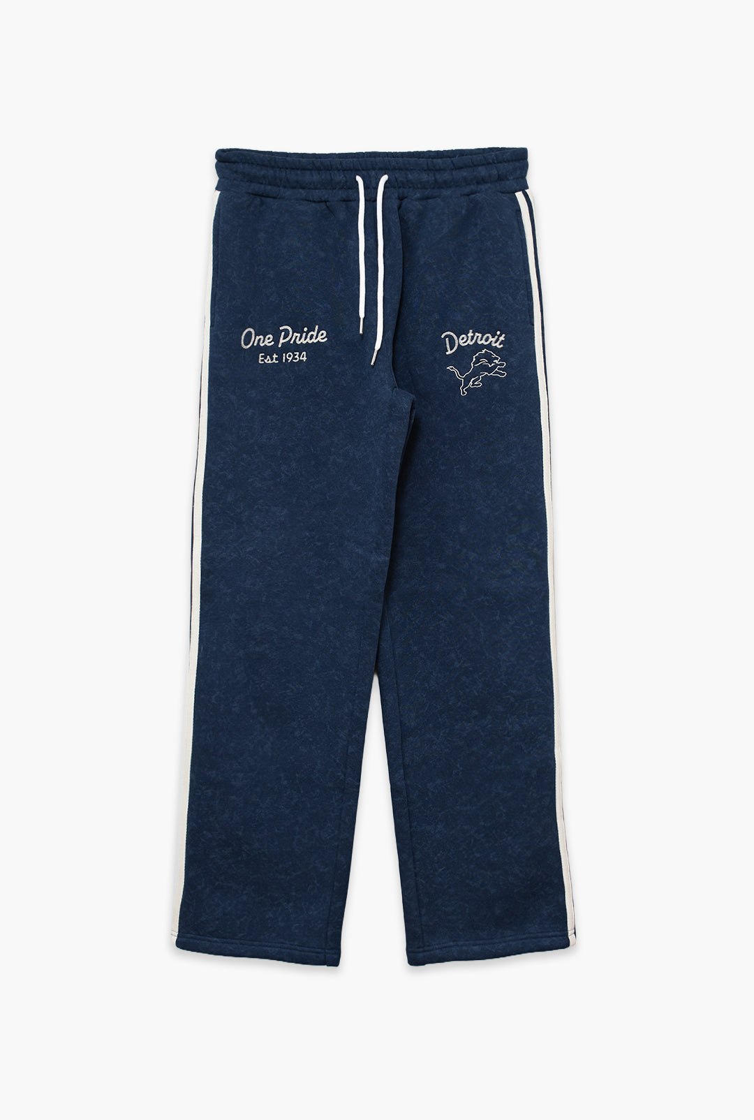 Detroit Lions Sport Through Texture Garment Dye Track Pants - True Navy