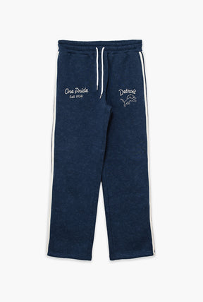 Detroit Lions Sport Through Texture Garment Dye Track Pants - True Navy