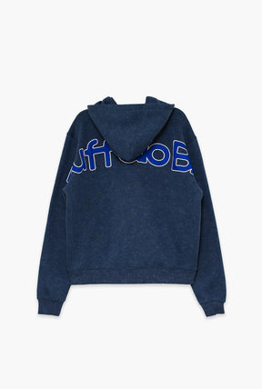 Buffalo Bills Sport Through Texture Heavyweight Full Zip Hoodie - Navy