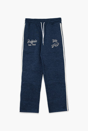Buffalo Bills Sport Through Texture Garment Dye Track Pants - True Navy
