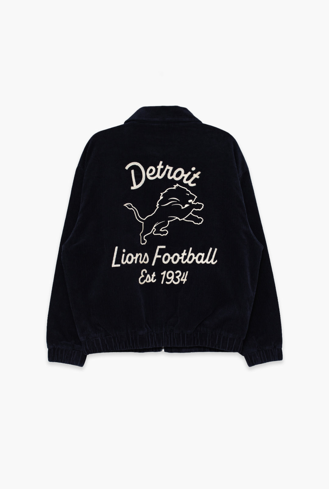 Detroit Lions Sport Through Texture Corduroy Jacket - True Navy