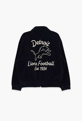 Detroit Lions Sport Through Texture Corduroy Jacket - True Navy