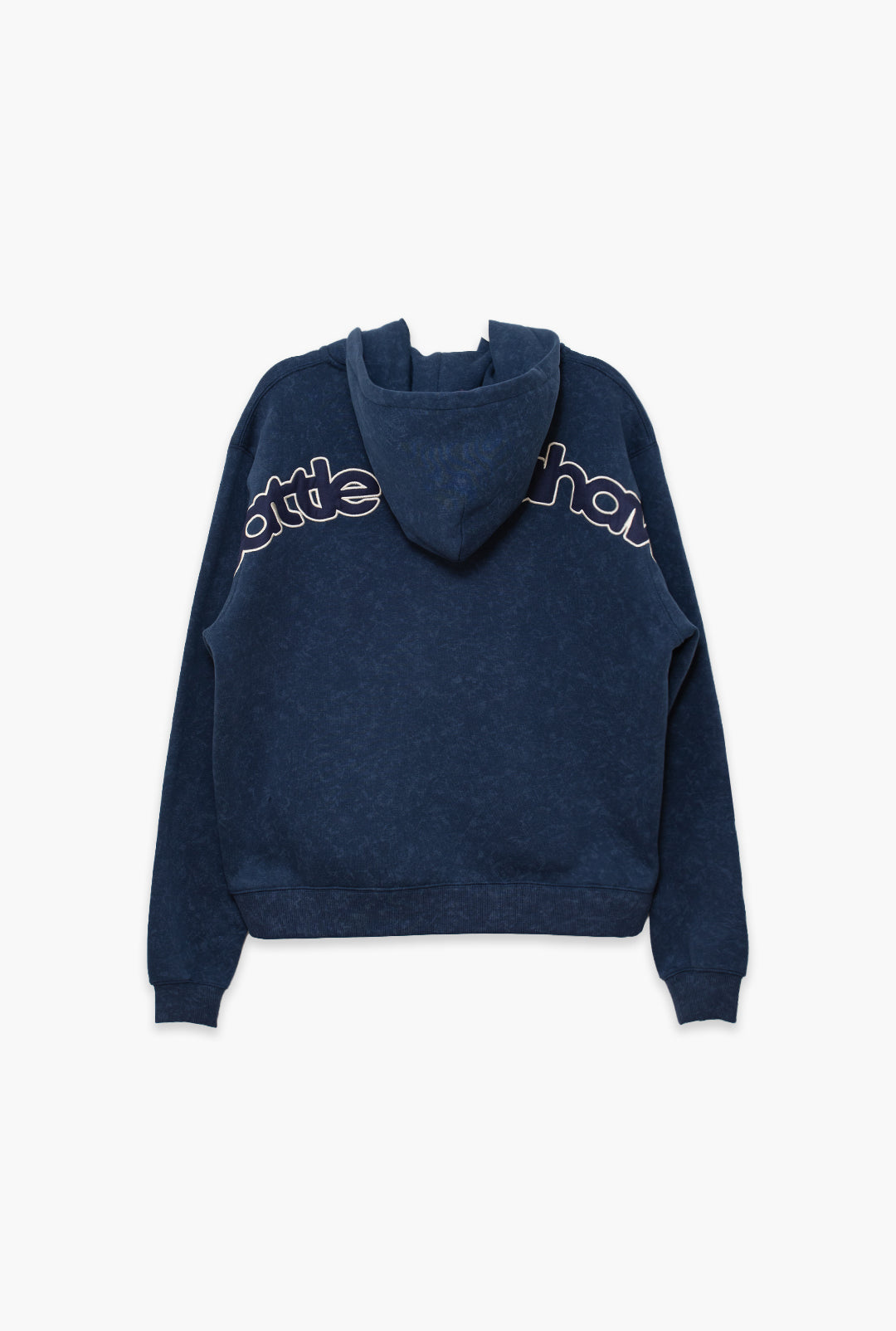 Seattle Seahawks Sport Through Texture Heavyweight Full Zip Hoodie - Navy