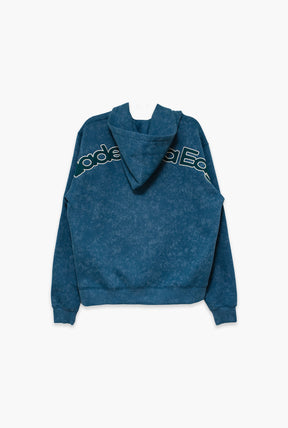 Philadelphia Eagles Sport Through Texture Heavyweight Full Zip Hoodie - Midnight Green