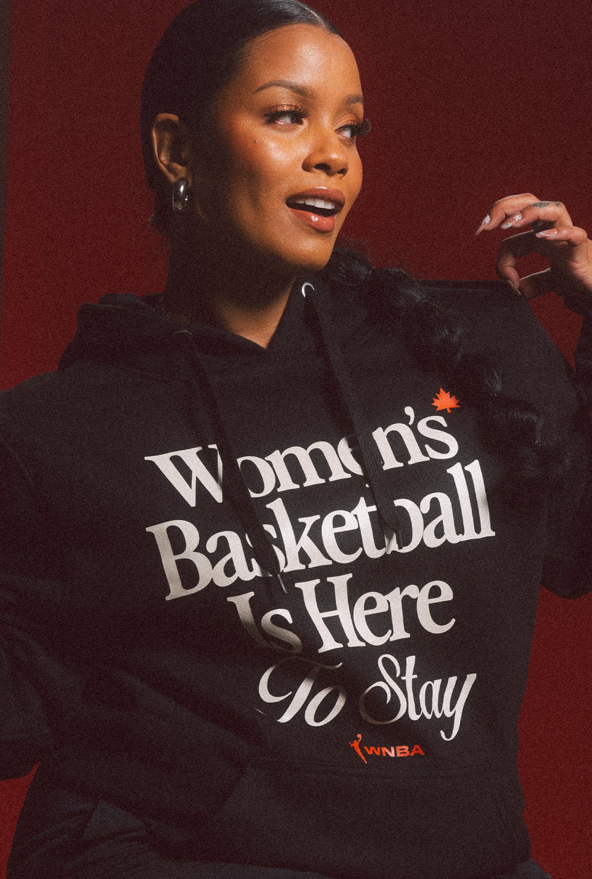 WNBA Women's Basketball is Here to Stay Hoodie - Black