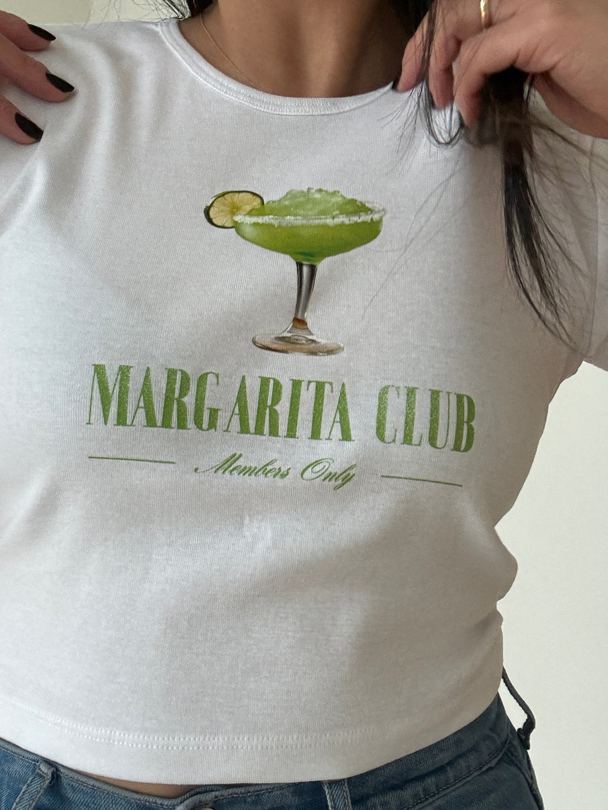 Margarita Club  Baby Tee - White
