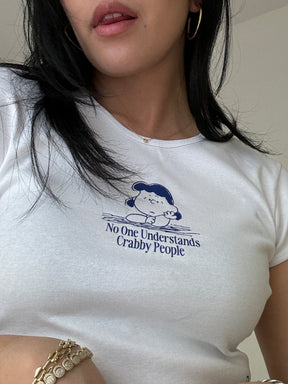 P/C x Peanuts Crabby People Baby Tee - White