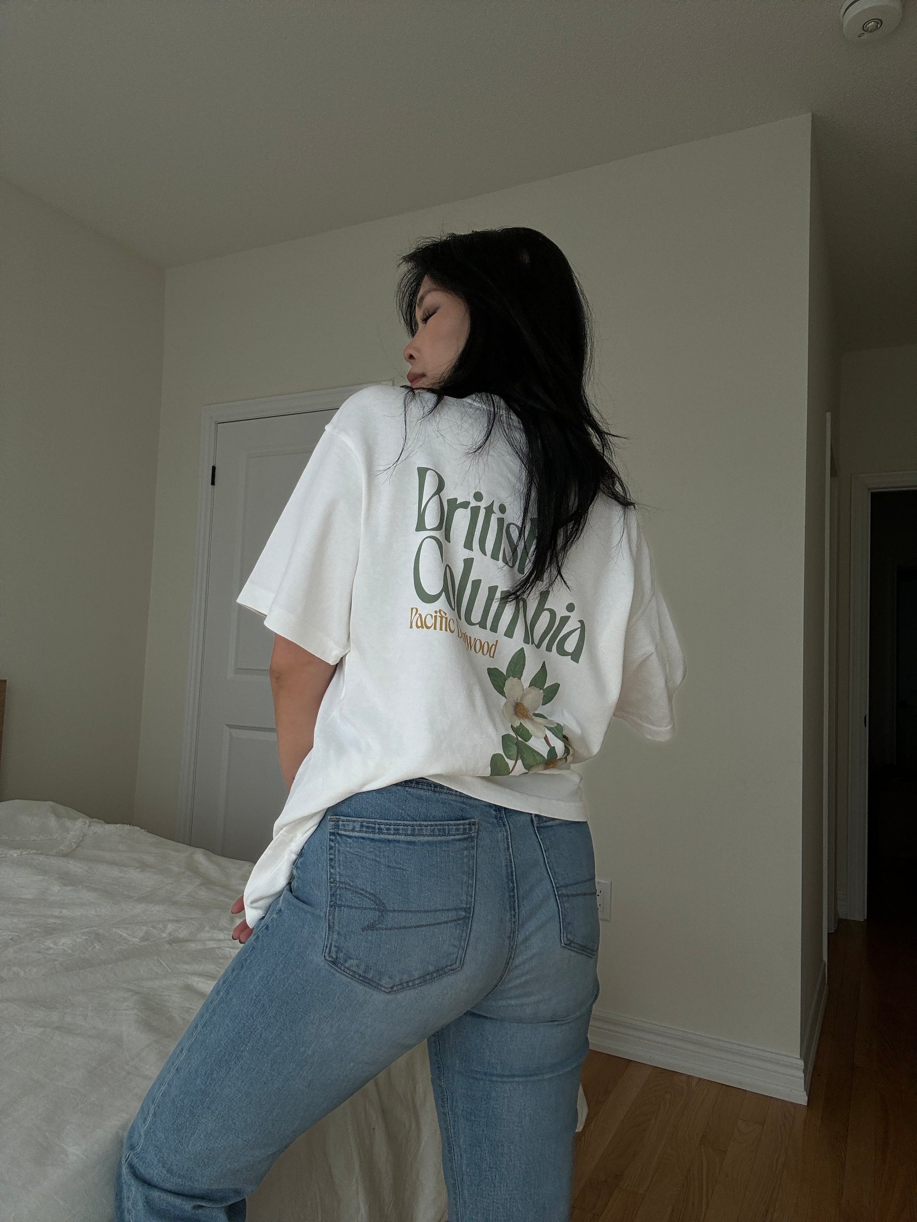 British Columbia Pacific Dogwood Heavyweight T-Shirt - White