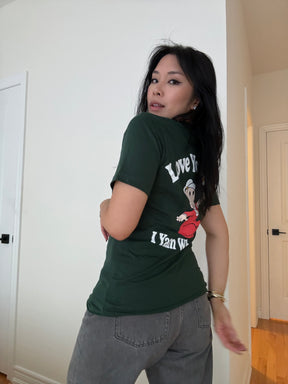 T-shirt Love Yourself P/C x Popeye - Vert forêt