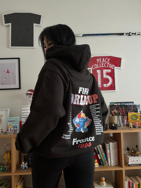 FIFA France '98 World Cup Heavyweight Hoodie - Black
