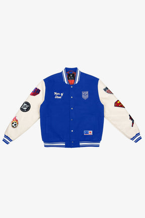 Chaqueta de nylon US Soccer x DC Comics x P/C Superman Varsity - Azul