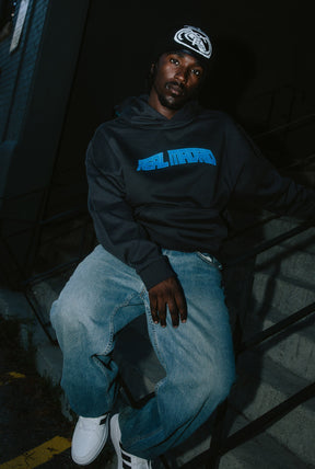 Real Madrid Heavyweight Hoodie - Black