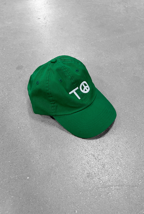 "TO" Peace Sign Dad Cap - Kelly Green