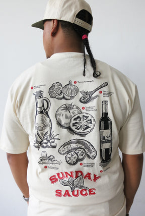 P/C x The Godfather Sunday Sauce Heavyweight T-Shirt - Ivory