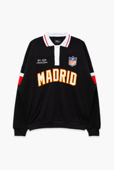 NFL Madrid Oversized Rugby - Black / Red
