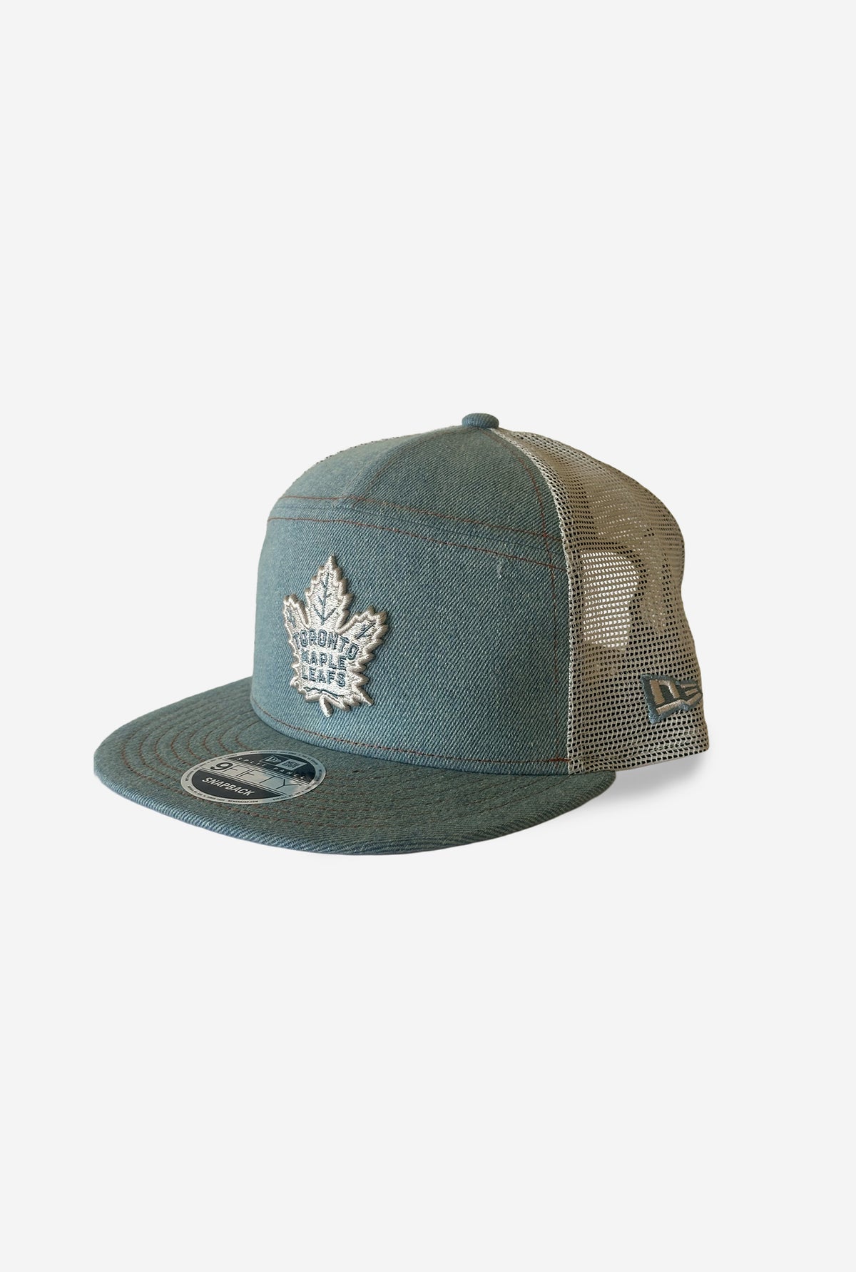 Toronto Maple Leafs Denim 9FIFTY Trucker Cap - Blue
