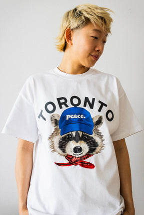 Toronto Trash Teddy Heavyweight T-Shirt - White