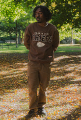 Kansas City Chiefs Heavyweight Crewneck - Cocoa