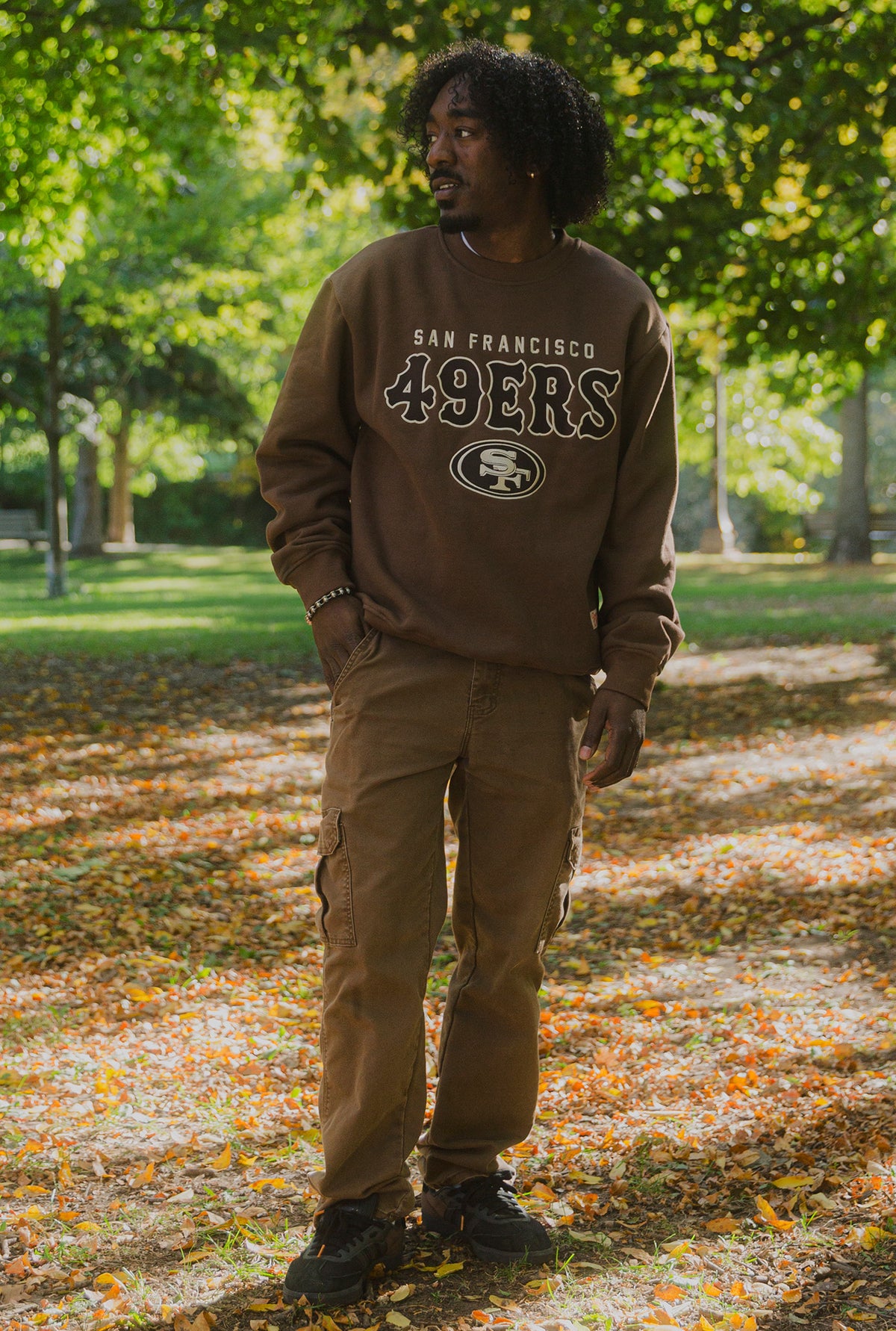 San Francisco 49ers Heavyweight Crewneck - Cocoa