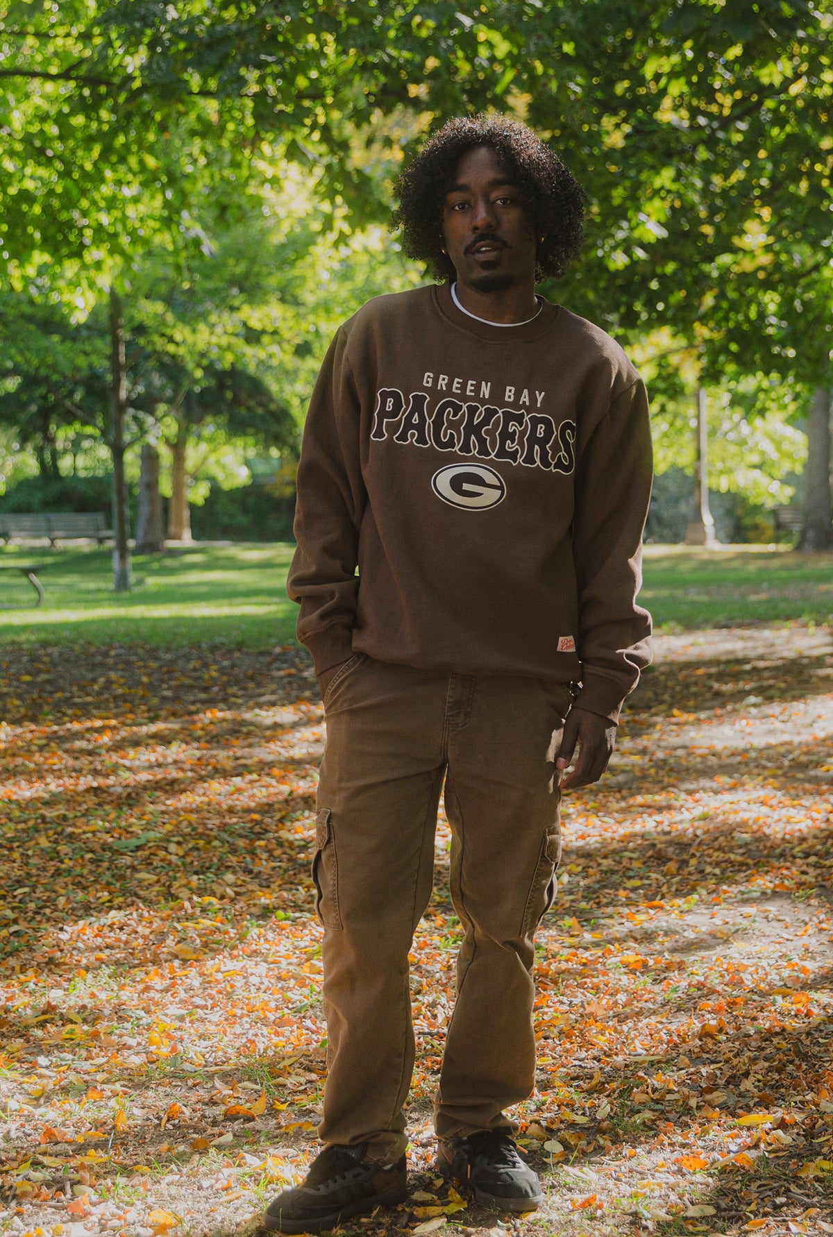 Green Bay Packers Heavyweight Crewneck - Cocoa