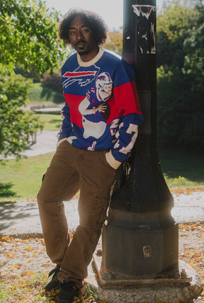 Josh Allen Knit Sweater - Royal / Ivory