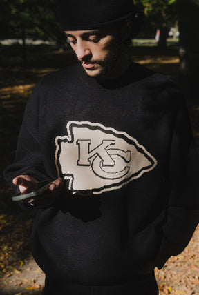 Kansas City Chiefs Knit Sweater - Black