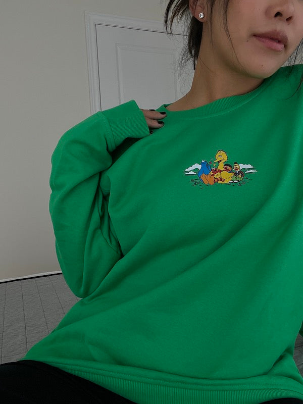 Be Kind To Your Mind Crewneck - Kelly Green