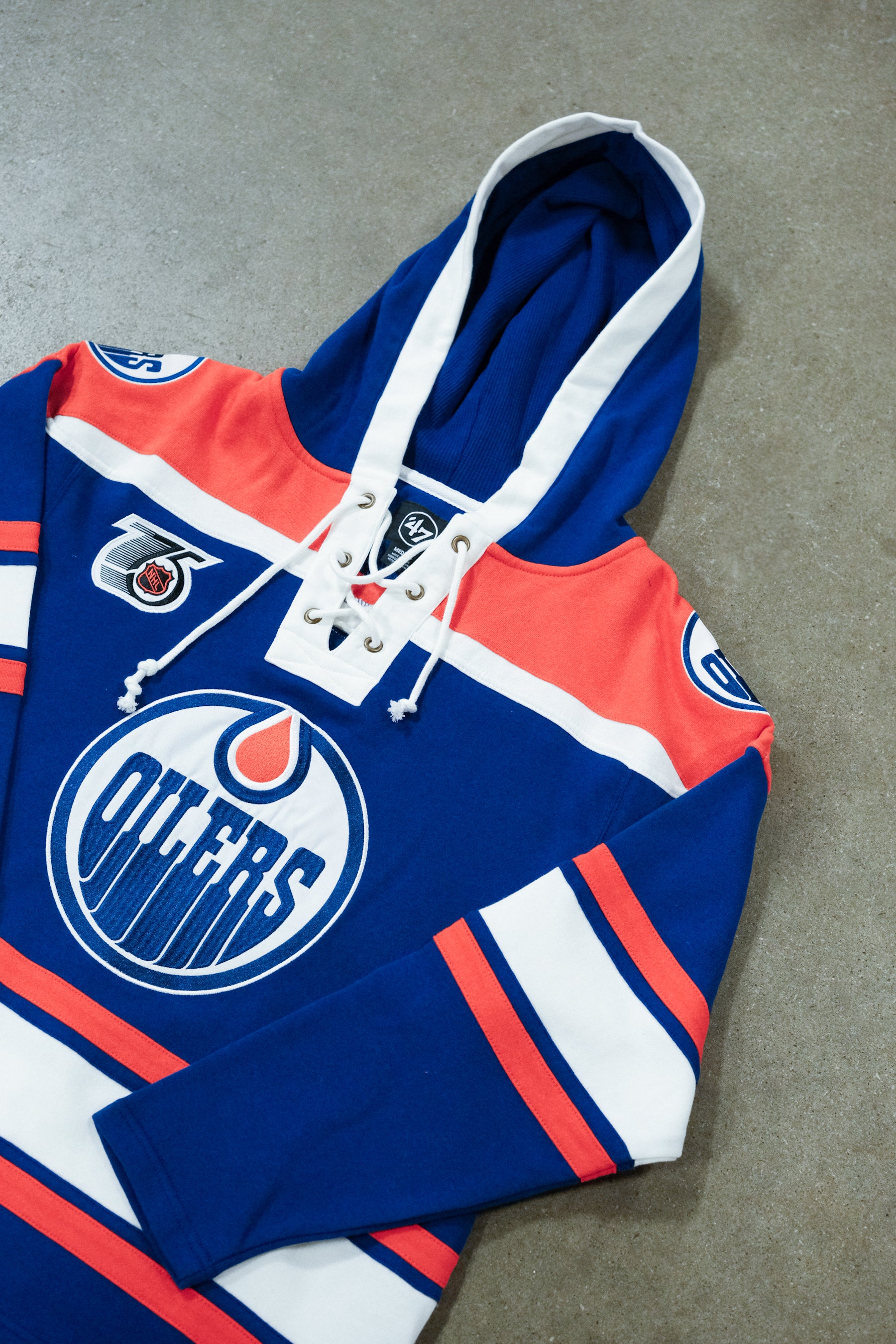 Edmonton Oilers Retro Freeze '47 Lacer Hoodie