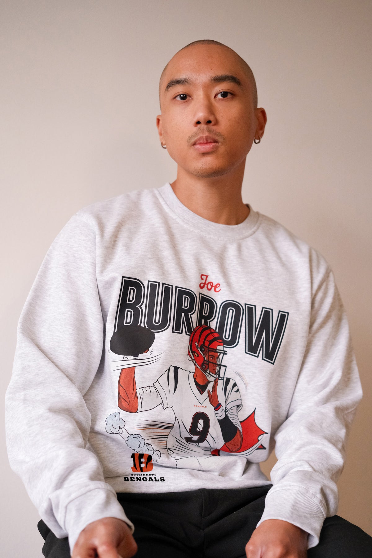 Joe Burrow Crewneck - Ash