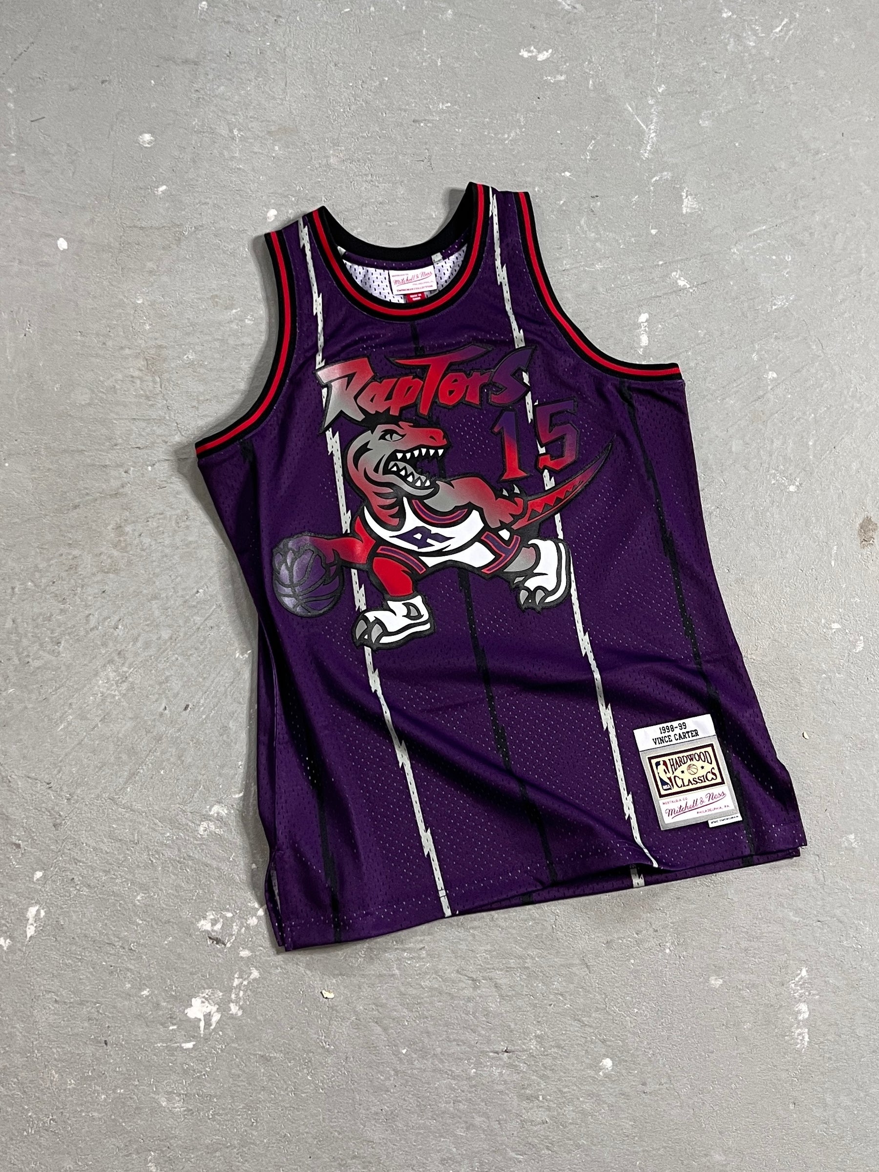 Toronto Raptors Big Face 7.0 Swingman Jersey 1998 Vince Carter - Purple