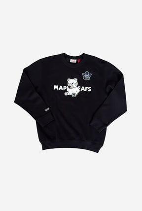 Toronto Maple Leafs Plush Crewneck - Black