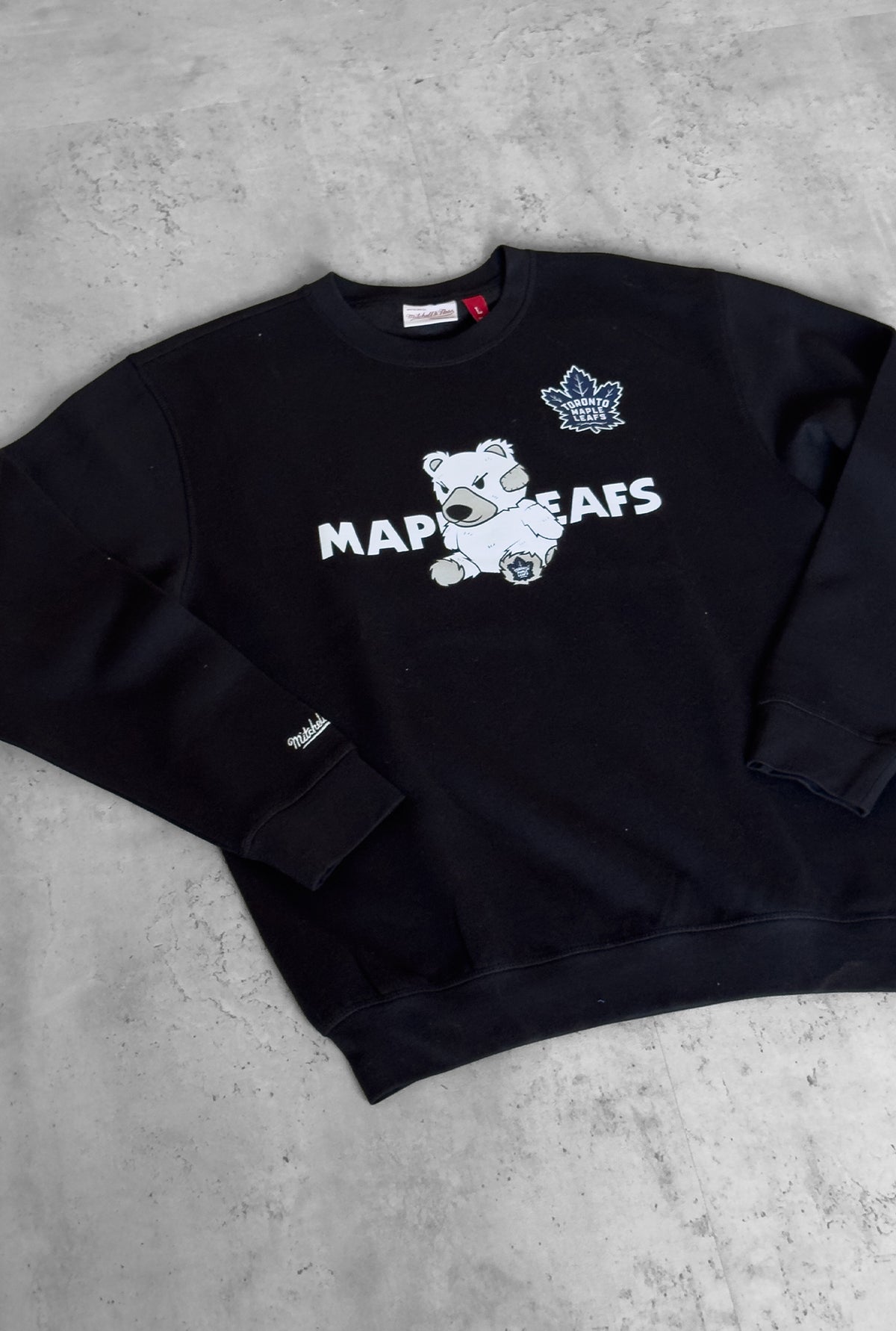 Toronto Maple Leafs Plush Crewneck - Black