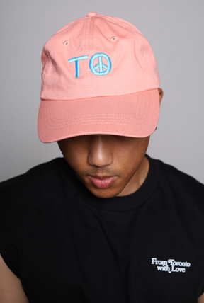 "TO" Peace Sign Dad Cap - Prairie Sunset