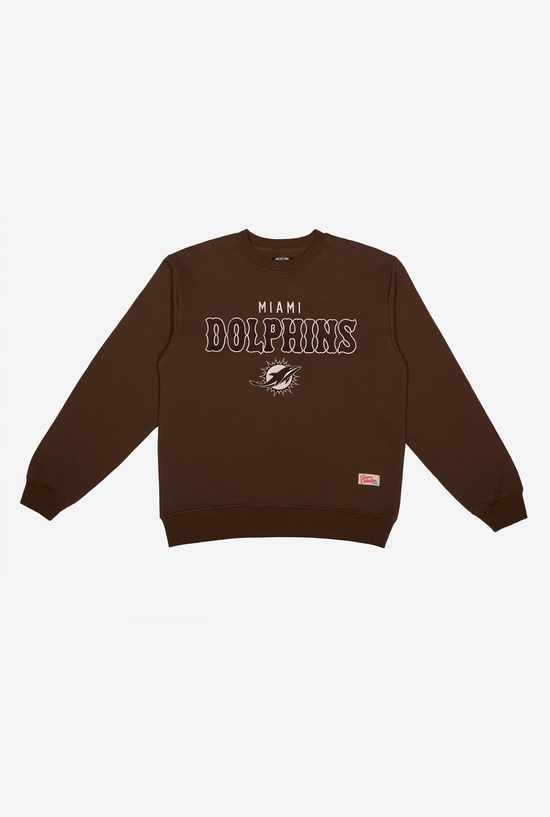Miami Dolphins Heavyweight Crewneck - Cocoa