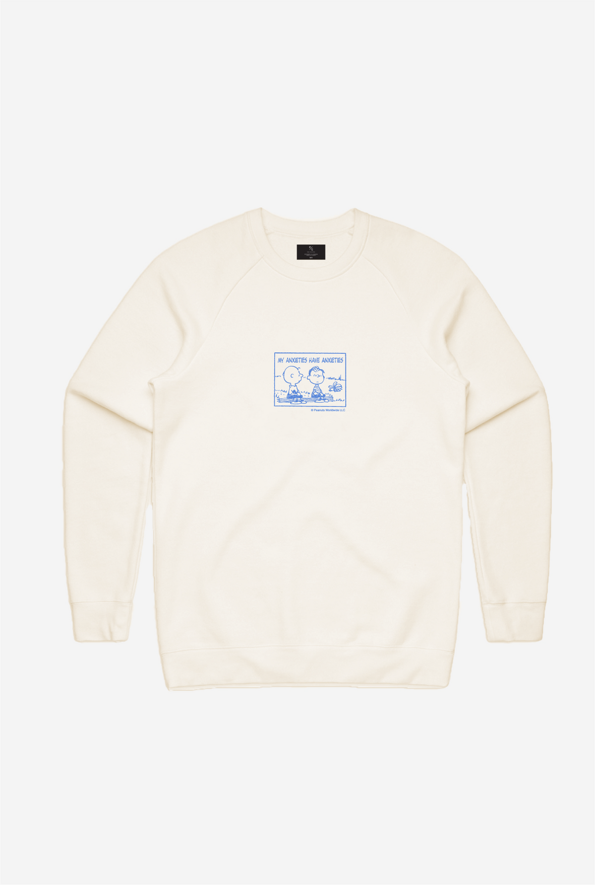 Peanuts My Anxieties have Anxieties Crewneck - Ivory