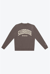 Pull ras du cou Scarborough Pigment Dye - Espresso