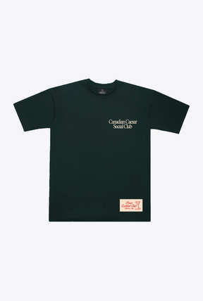 Backyard Canadian Ceasar Club Heavyweight T-Shirt - Forest Green