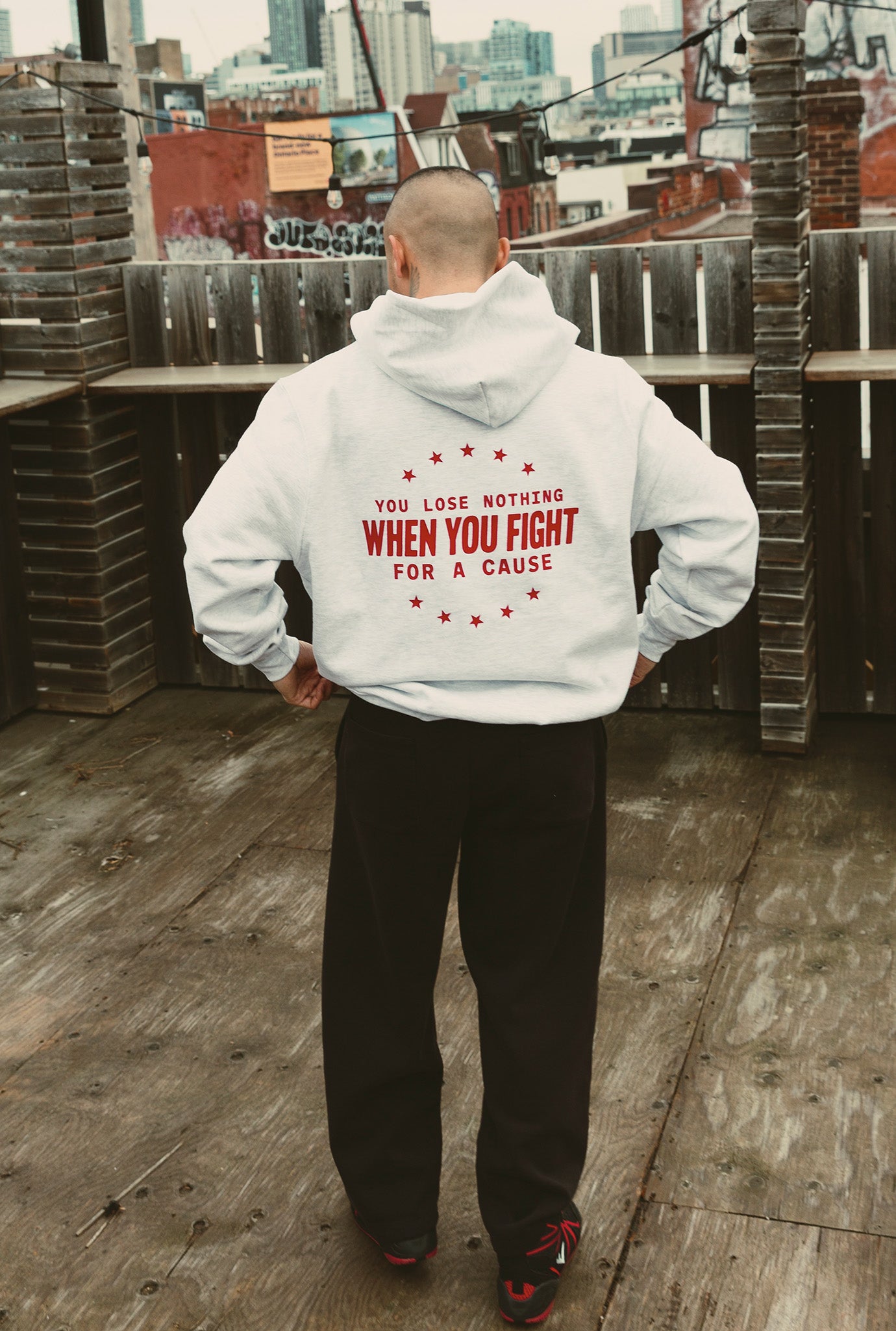 P/C x Muhammad Ali Heavyweight Hoodie - Ash